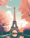 Traumhafter Eiffelturm, Frankreich - Malen nach Zahlen Kit