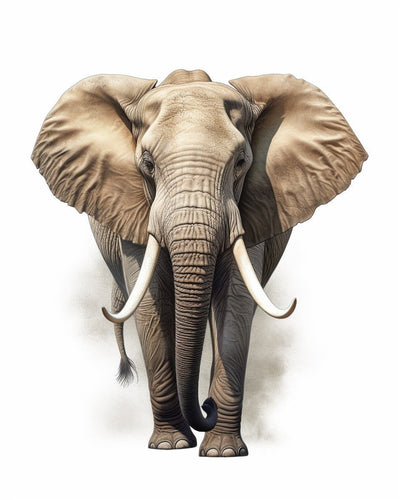 Mächtiger Elefant - Malen nach Zahlen Kit