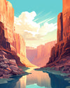 Atemberaubender Grand Canyon, USA - Malen nach Zahlen Kit