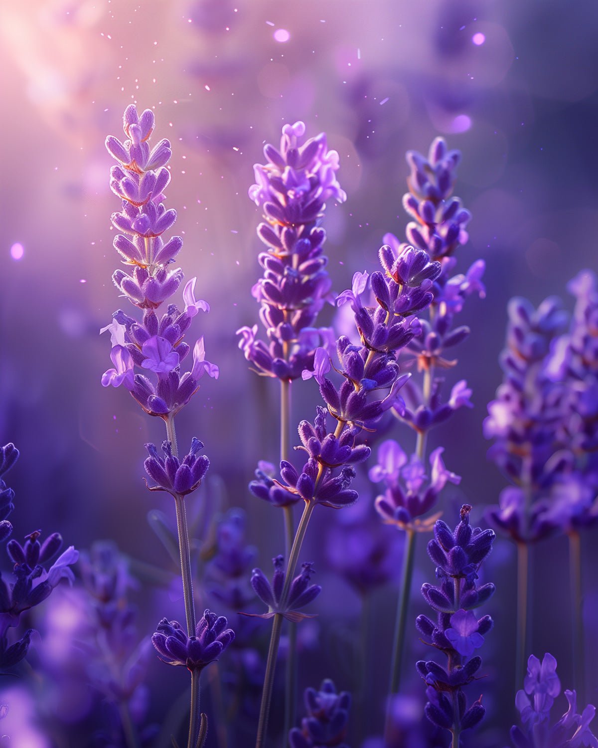 Lavendelblüten, Blume, Lavander – miicreative – Malen nach Zahlen, fix und fertig zum Ausmalen - Vorgefertigtes Design