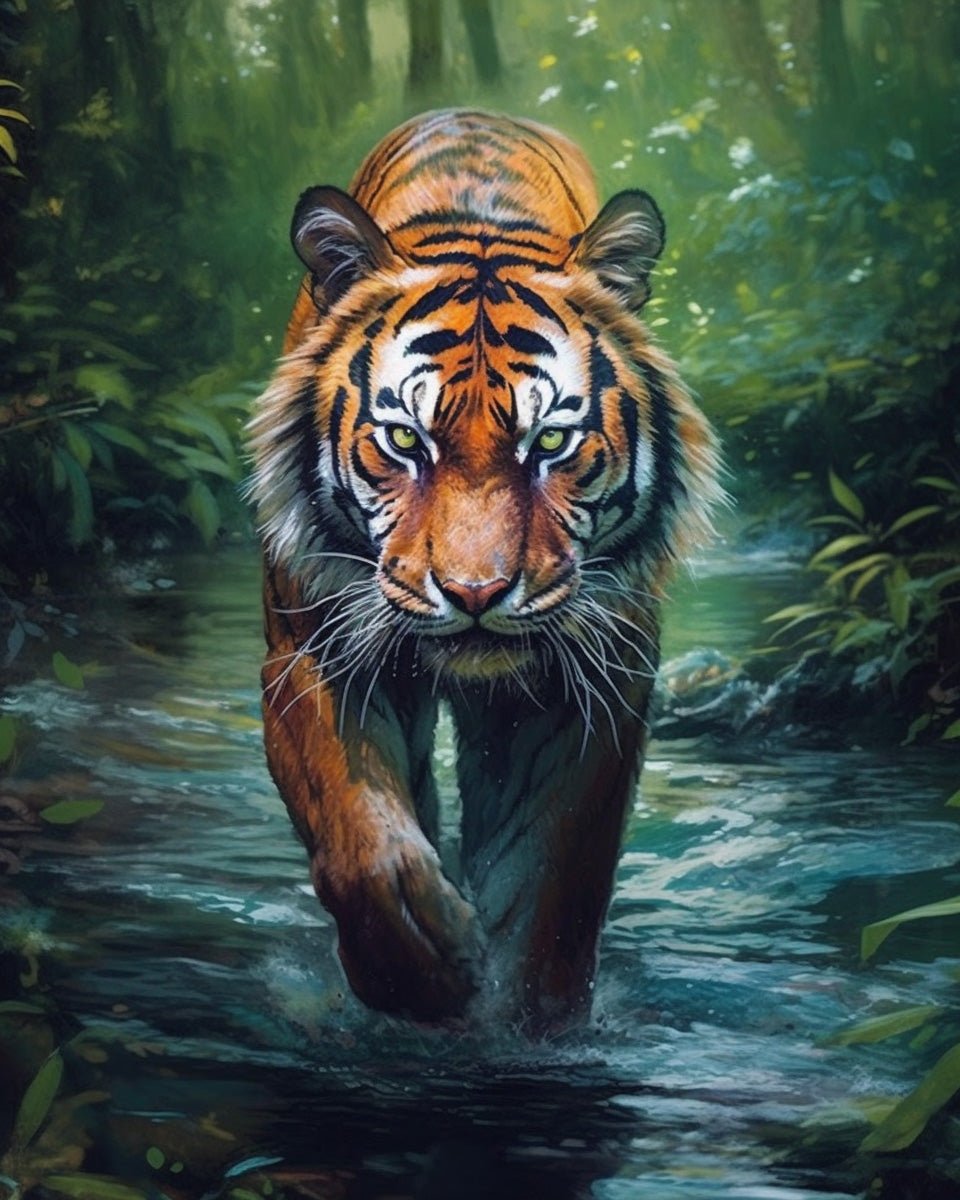 Majestätischer Tiger - Malen nach Zahlen Kit