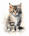 Verspielte Katze - Diamond Painting Kit